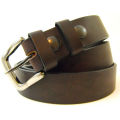 Snap on buckle vintage western style chinese leather belt